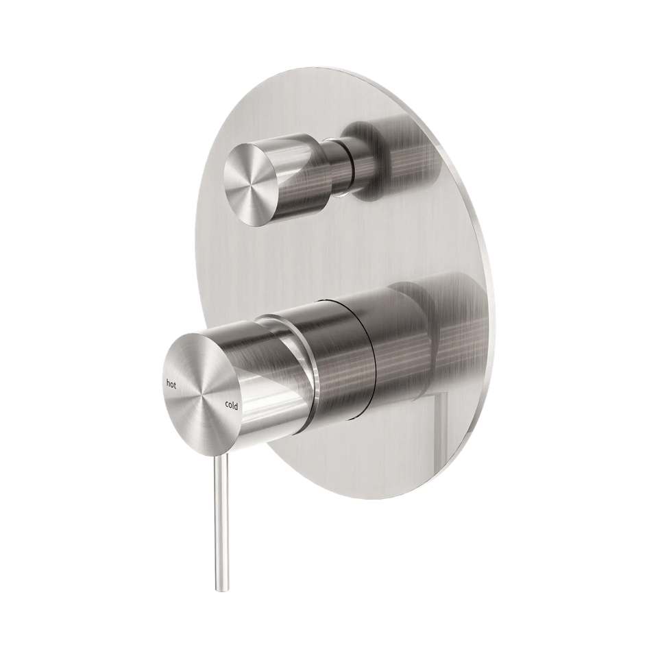 Nero Mecca Shower Mixer With Diverter - Brushed Nickel (NR221911ABN)