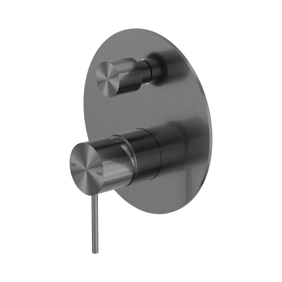 Nero Mecca Shower Mixer With Diverter - Gun Metal (NR221911AGM)
