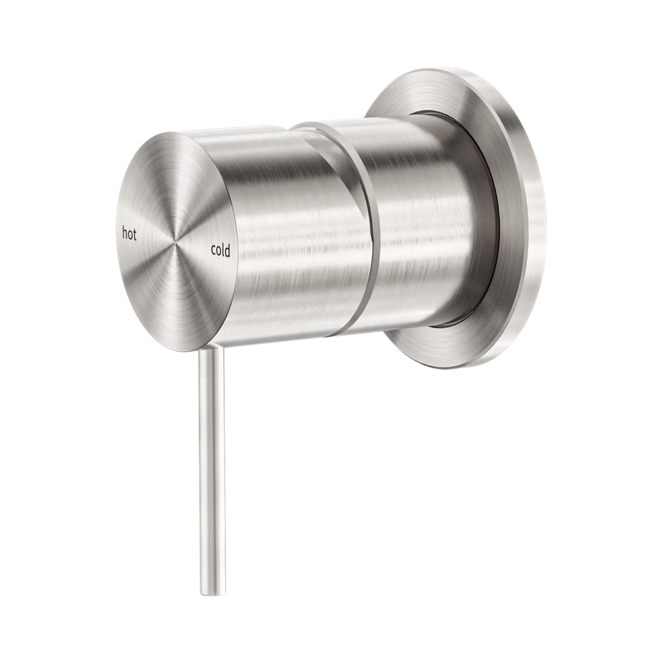 Nero Mecca Shower / Basin Wall Mixer 60mm Plate Brushed Nickel