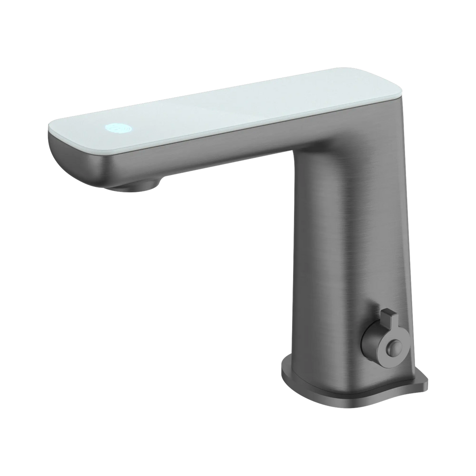 Nero Claudia Sensor Mixer With White Top Display - Gun Metal (NR222102GM)