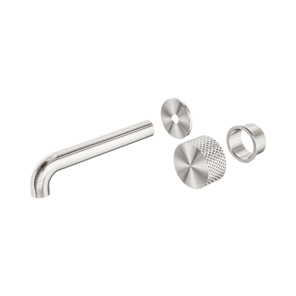 Nero Opal Progressive Wall Basin/Bath Set 160mm - Trim Kit - Brushed Nickel (NR252007AT160BN)
