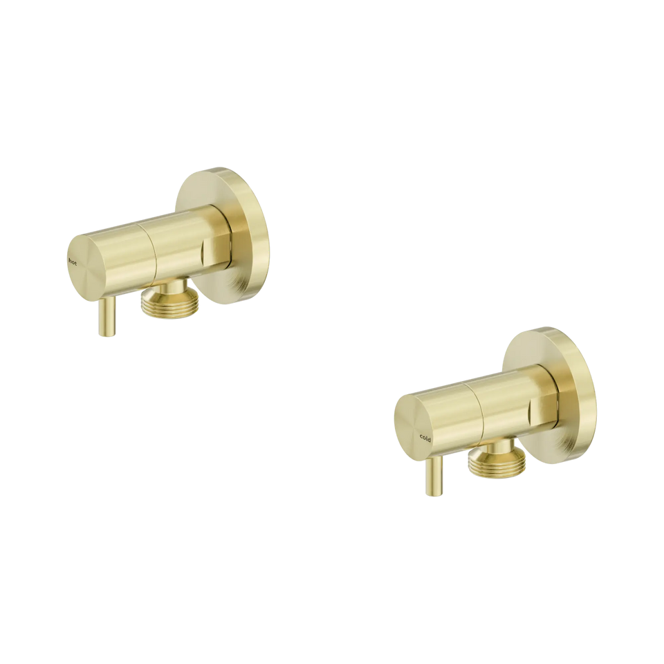 Nero Washing Machine Tap Set - Brushed Gold (NR262109DBG)