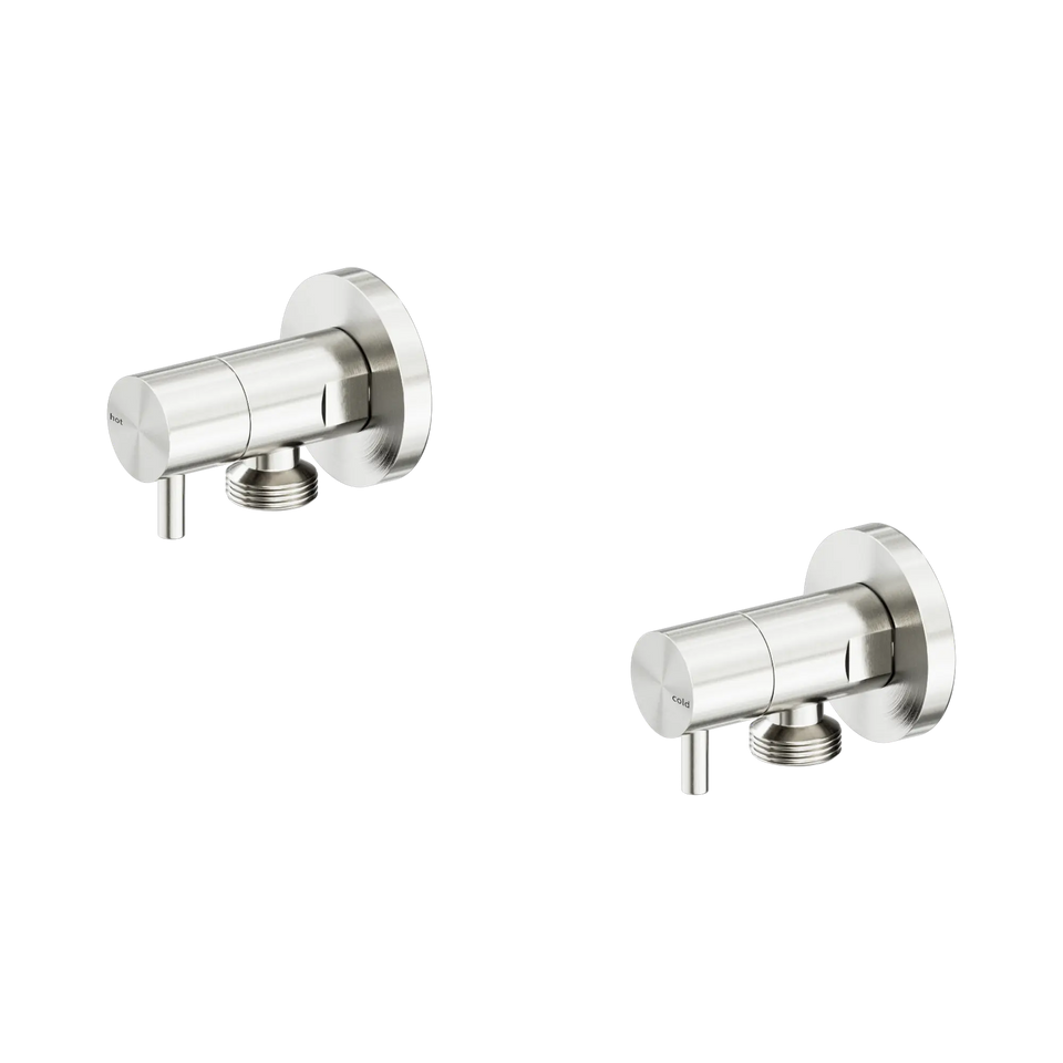 Nero Washing Machine Tap Set - Brushed Nickel (NR262109DBN)