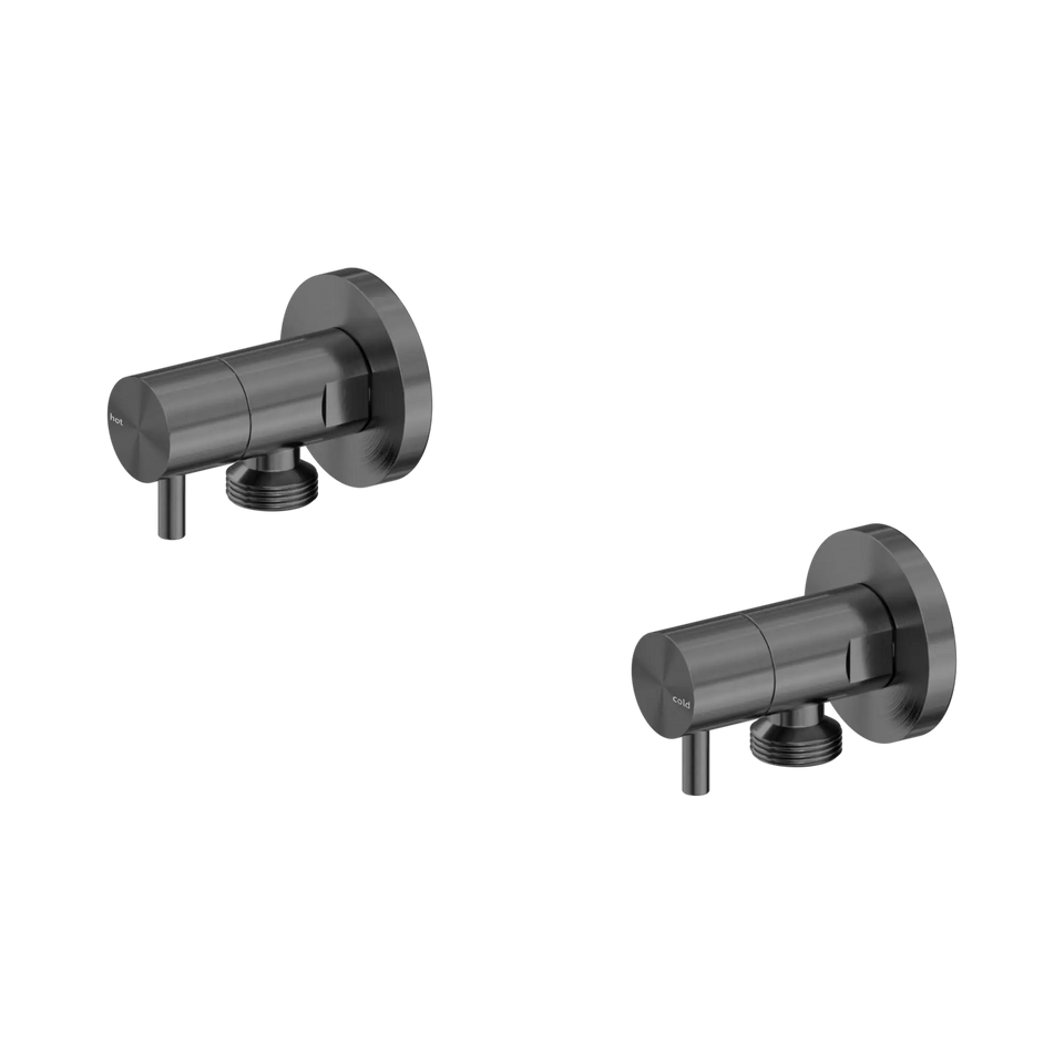 Nero Washing Machine Tap Set - Gun Metal (NR262109DGM)