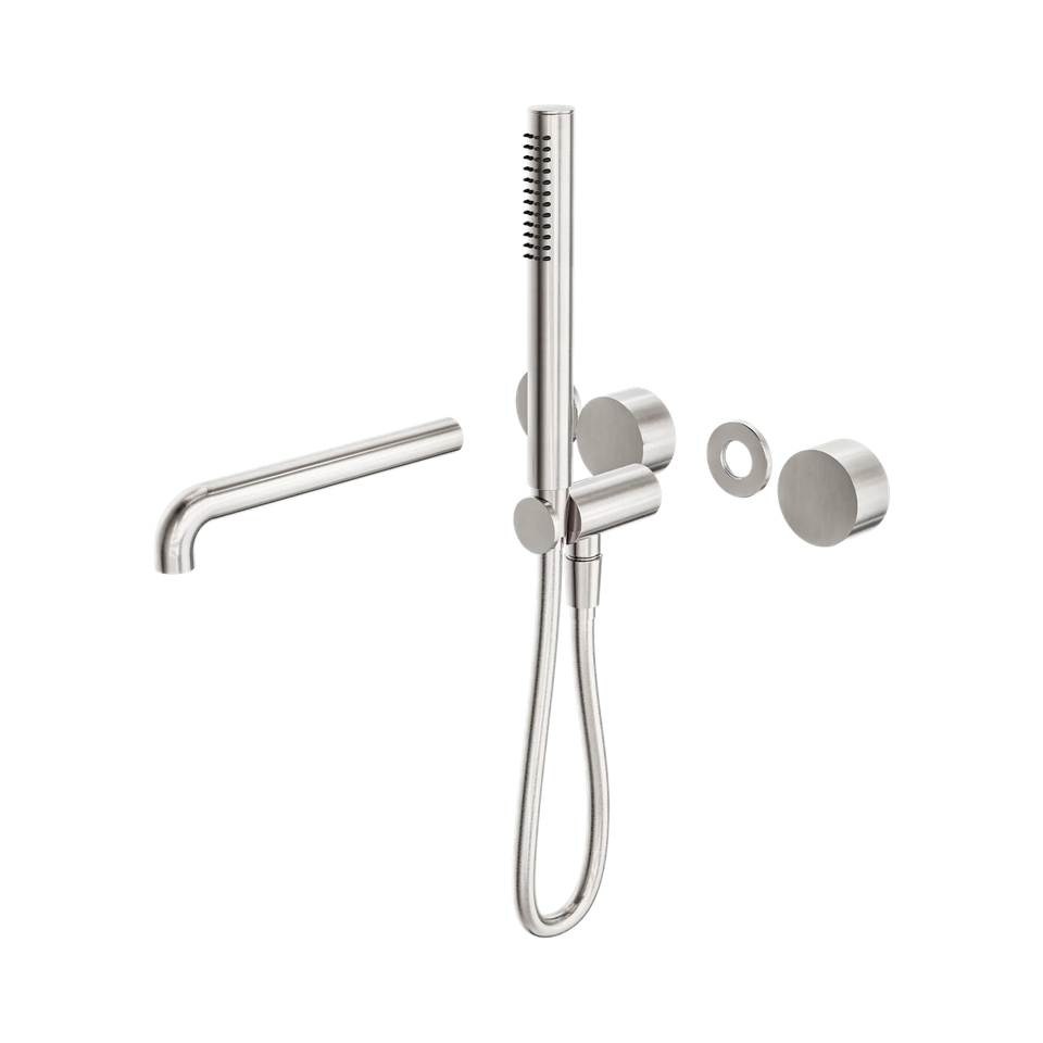 Nero Kara Progressive Shower System Separate Plate With Spout 230mm - Trim Kit - Brushed Nickel (NR271903B230TBN)
