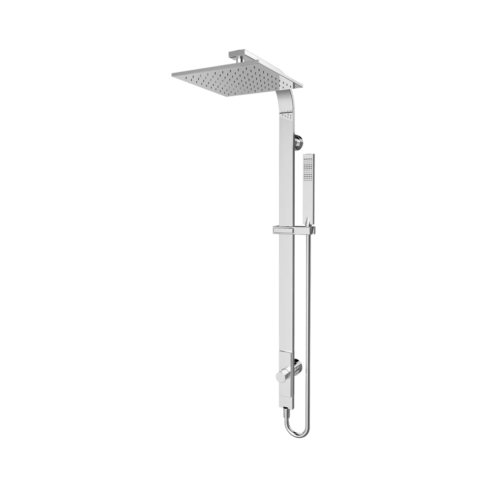 Nero Rain Shower Square Single Hose Set 2 in 1 Shower