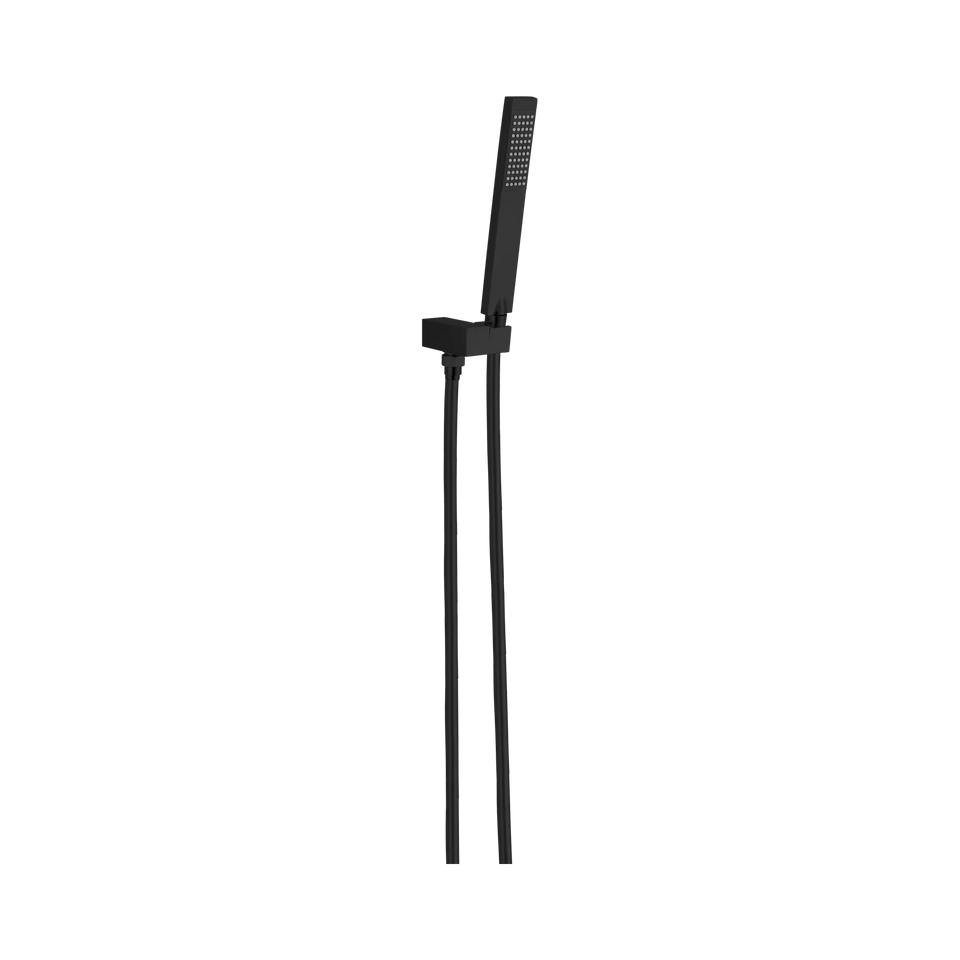 Nero Vibe Square Slim Shower Bracket - Matte Black (NR309MB)