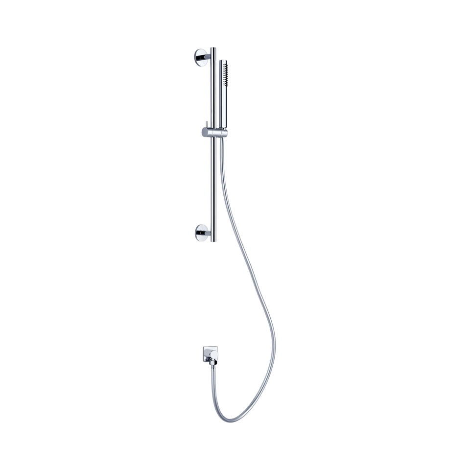 Nero Dolce Shower Rail With Slim Hand Shower Chrome