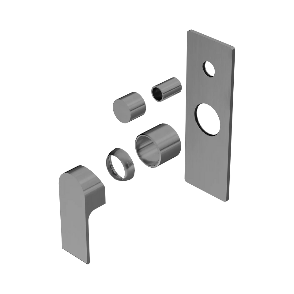 Nero Bianca Shower Mixer With Divertor Trim Kits Only - Gun Metal (NR321511ATGM)
