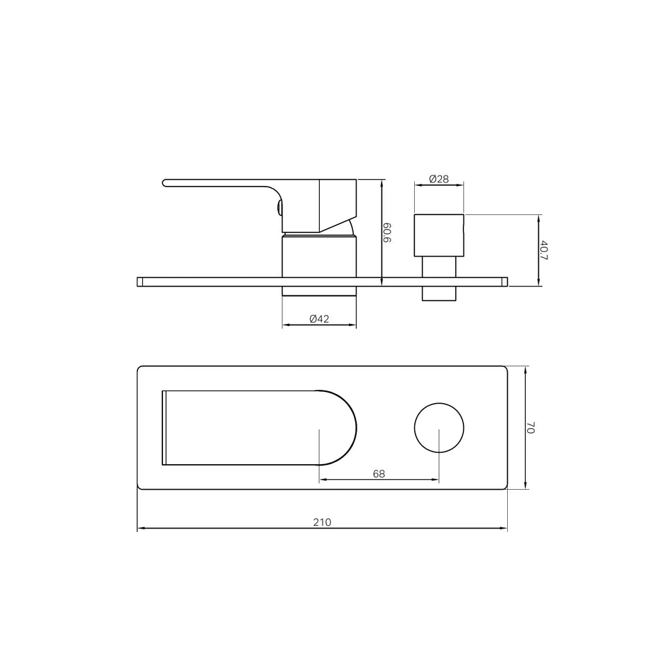 Nero Bianca Shower Mixer With Divertor Trim Kits Only