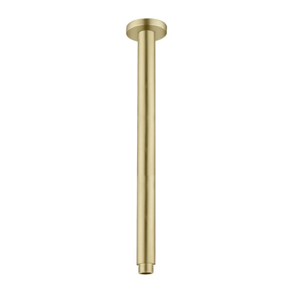 Nero Round Ceiling Arm 300mm Length Brushed Gold