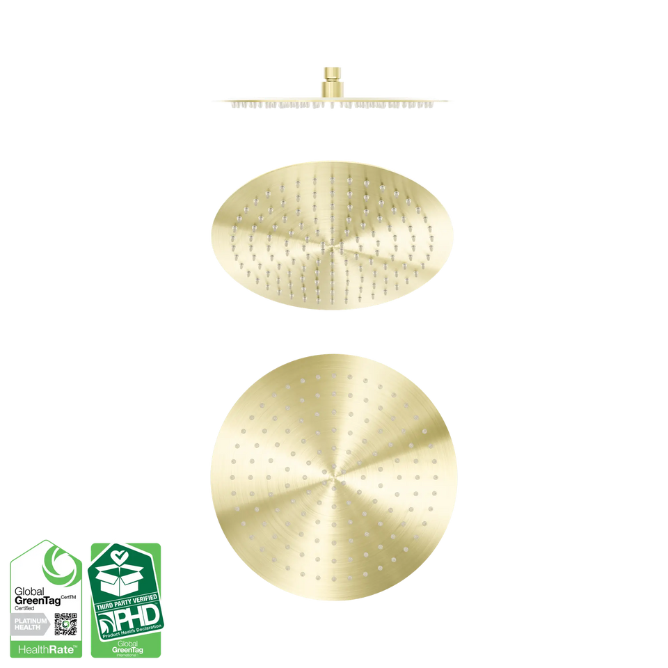 Nero Zen SS316L Round Shower Head - Brushed Gold (NR508041BG)