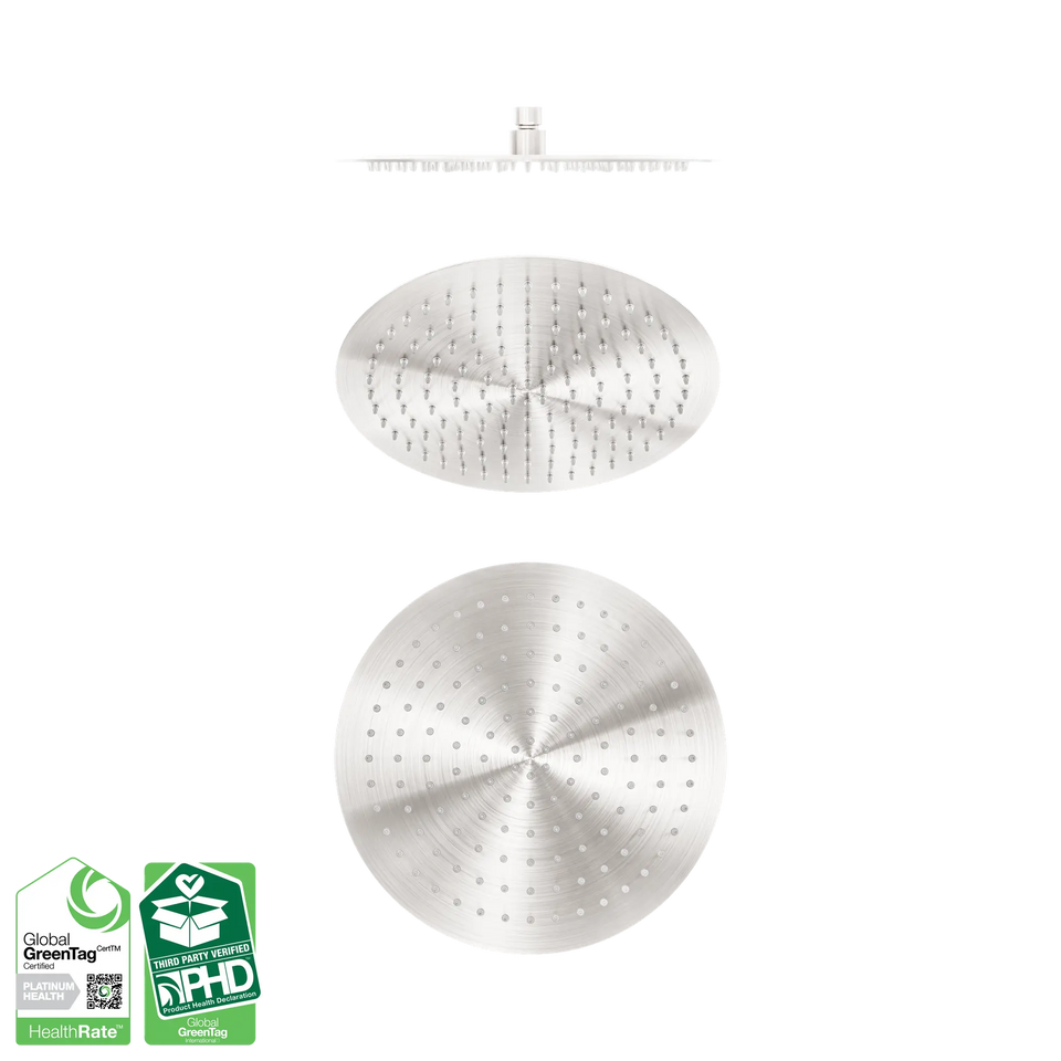 Nero Zen SS316L Round Shower Head - Brushed Nickel (NR508041BN)