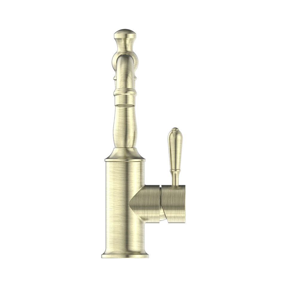 Nero York Basin Mixer With Metal Lever