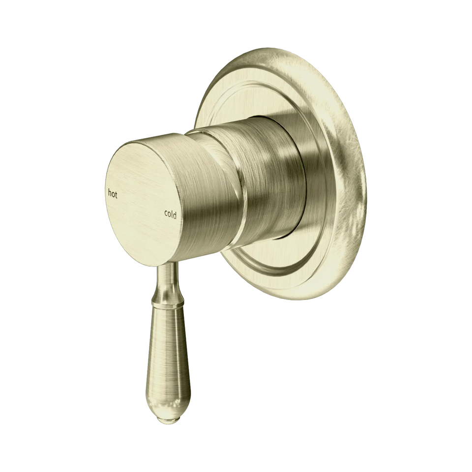 Nero Tapware York Federation Shower Mixer With Metal Lever