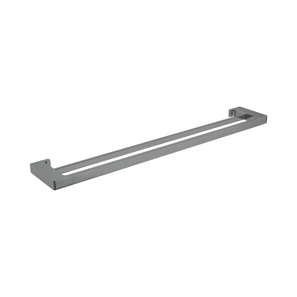 Nero Pearl/Vitra Double Towel Rail - Gun Metal / 800mm (NR8030dGM)