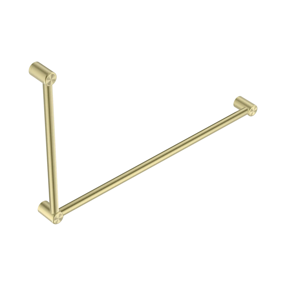 Nero Mecca Care 32mm DDA Grab Rail Set 90 Degree 600x1000mm Brushed