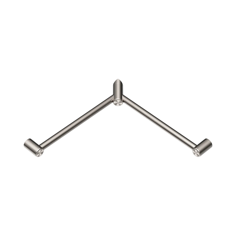 Nero Tapware Mecca Care 32mm Wrap Around Corner Grab Rail - Brushed Nickel (NRCR3290WBN)