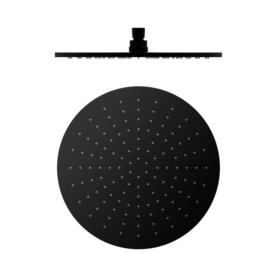Nero 300mm Round Shower Head Matte Black