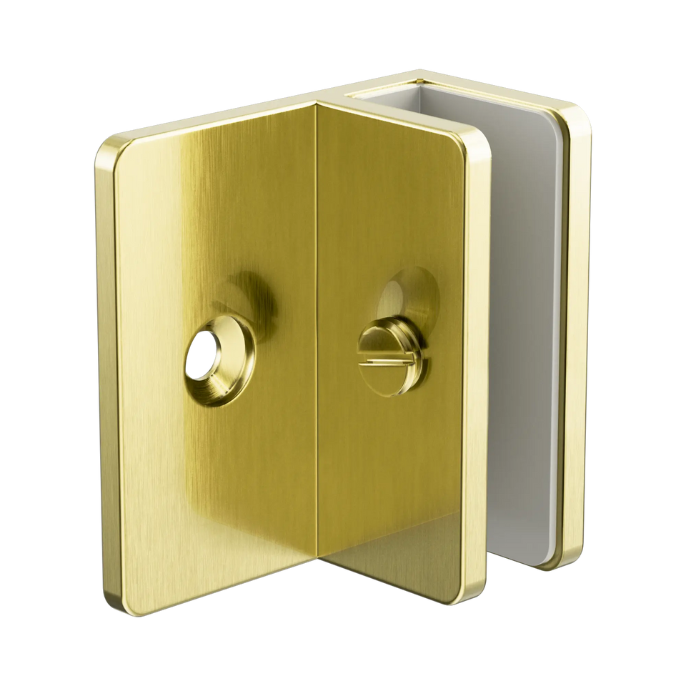 Nero Shower F-Shaped Bracket 10mm Glass