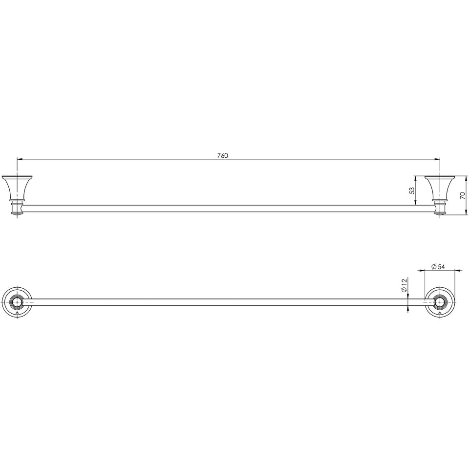 Phoenix Nostalgia Single Towel Rail