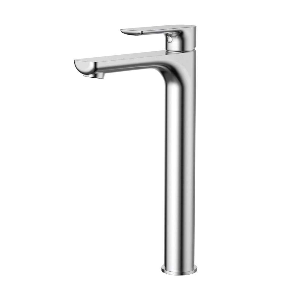 Modern National Nova High Rise Basin Mixer - Brushed Chrome (NVA002BC)
