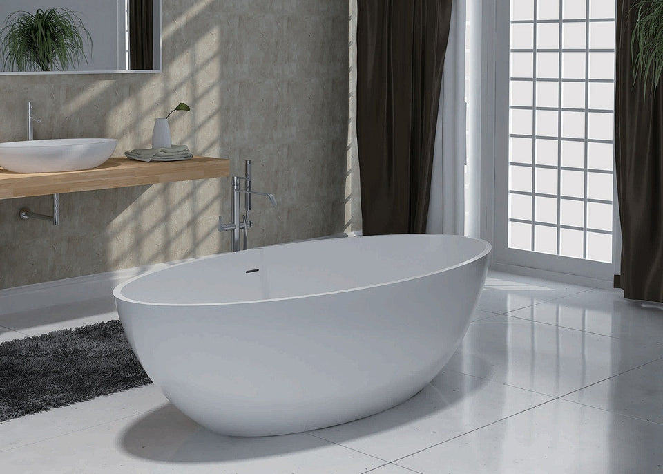 Pietra Bianca Nice Freestanding Bath