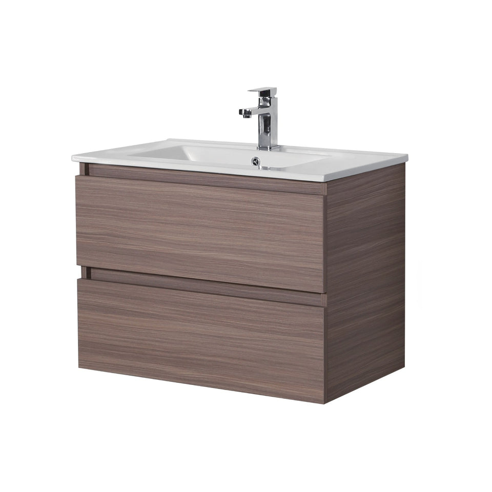 Stella PVC 750 Oak Wall Hung Vanity