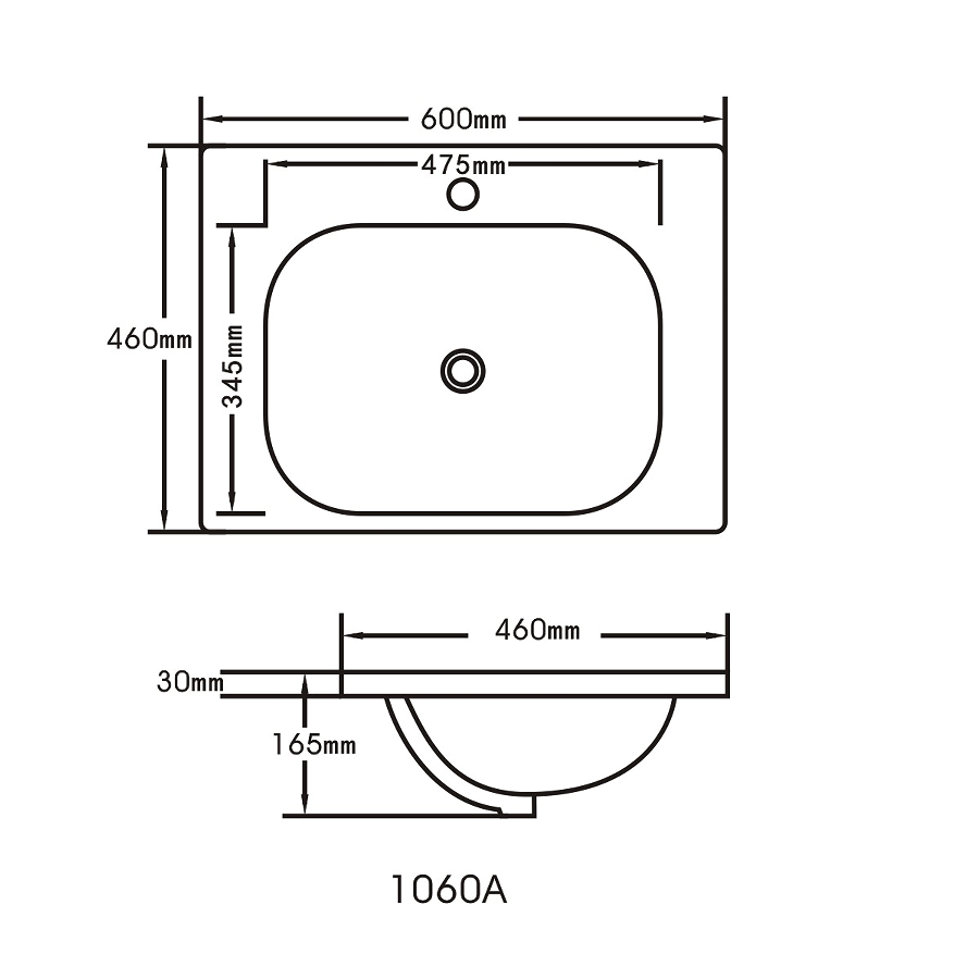 Bella 600mm Freestanding Cabinet Notaio Walnut - OP_60_drawing