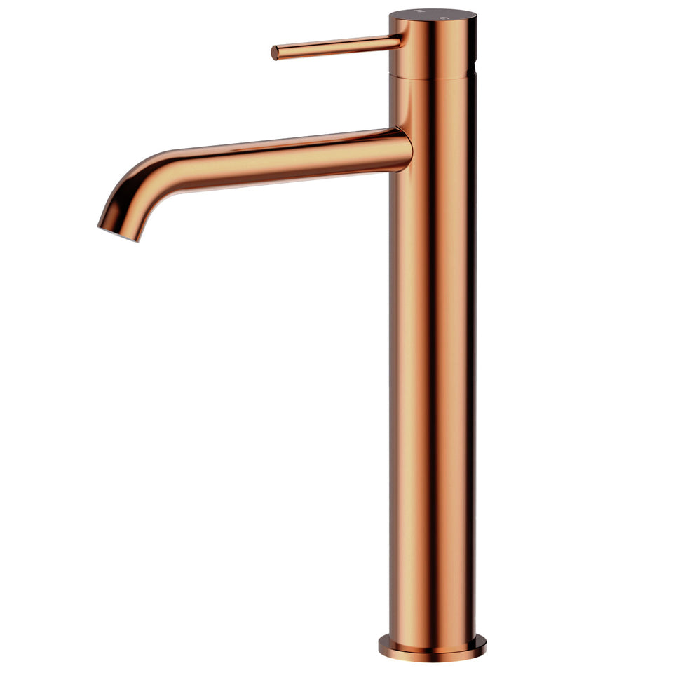 Todi Milan Tall Brushed Bronze Basin Mixer