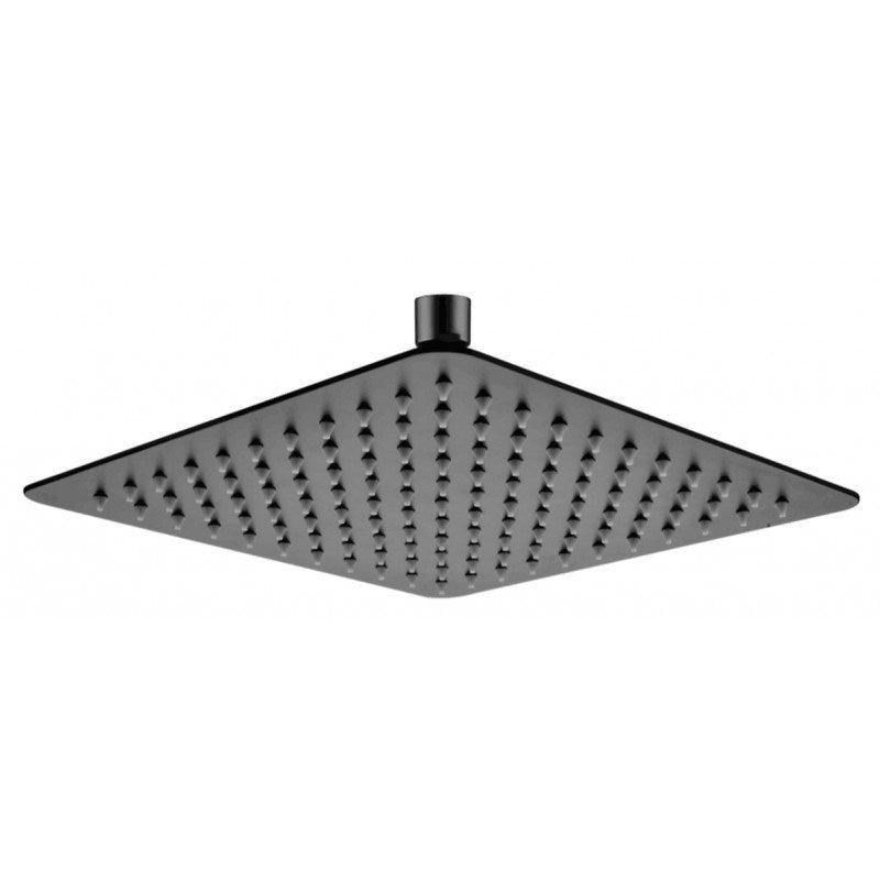 Aquaperla 250mm 10" Stainless Steel 304 Black Super-slim Square Rainfall Shower Head (OX0002.SH)