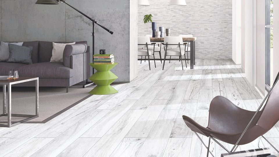 Oak White 1200X200 Matte — in a room