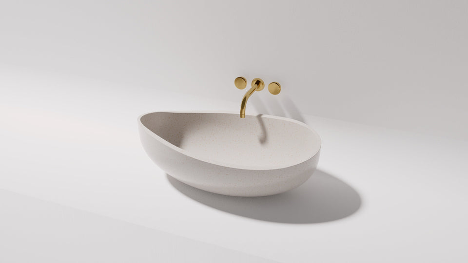 Pietra Bianca Stone Onda Stone Basin