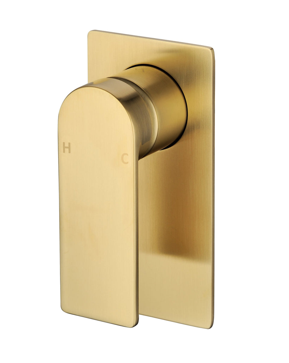 Ruki Wall Shower Mixer Brushed Gold - Clearance