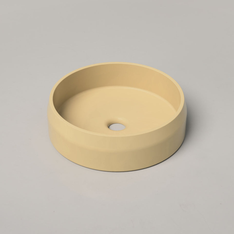 Nood Co Prism Circle Basin - Custard / Surface (PC1-1-0-CU)