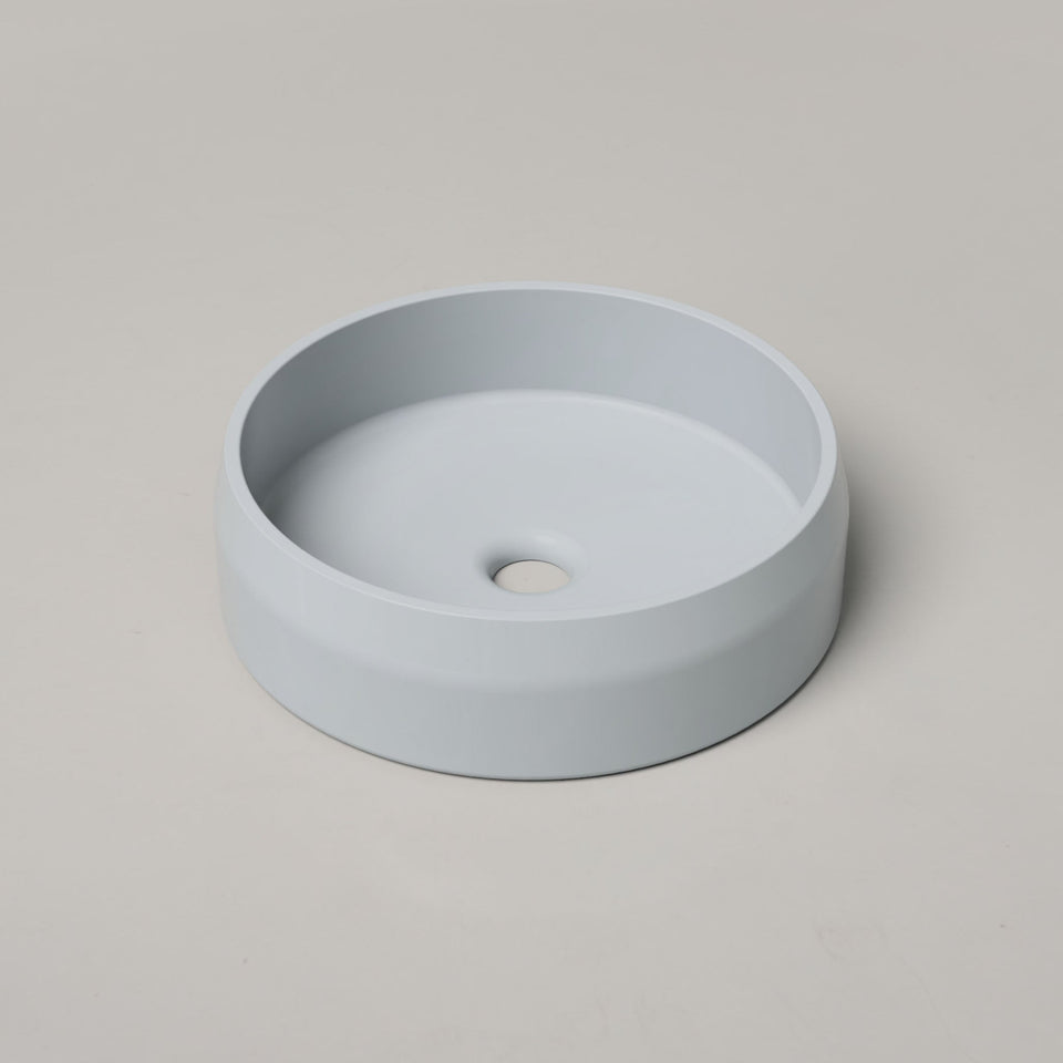 Nood Co Prism Circle Basin - Surface Mount - Powder Blue (PC1-1-0-PO)