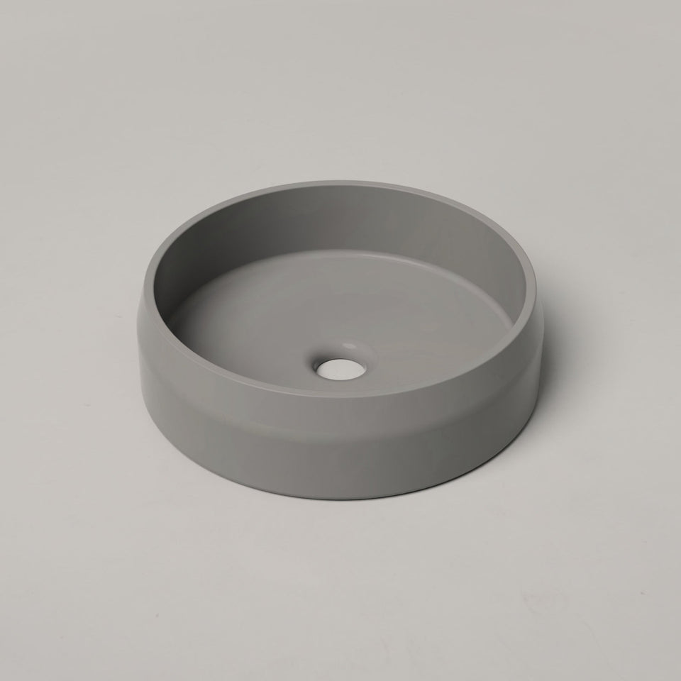 Nood Co Prism Circle Basin - Surface Mount - Sky Grey (PC1-1-0-SK)