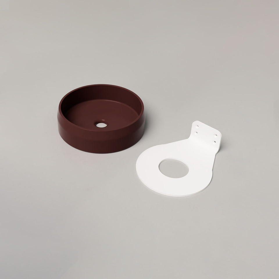 Nood Co Prism Circle Basin - Clay / Wall (PC1-2-0-CL)