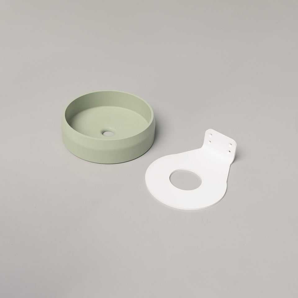 Nood Co Prism Circle Basin - Wall Hung - Mint (PC1-2-0-MI)