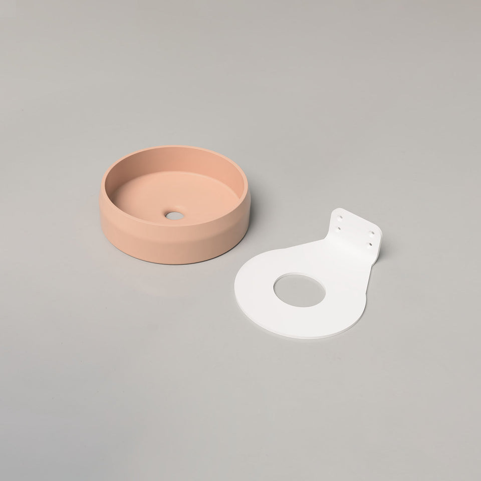 Nood Co Prism Circle Basin - Pastel Peach / Wall (PC1-2-0-PA)
