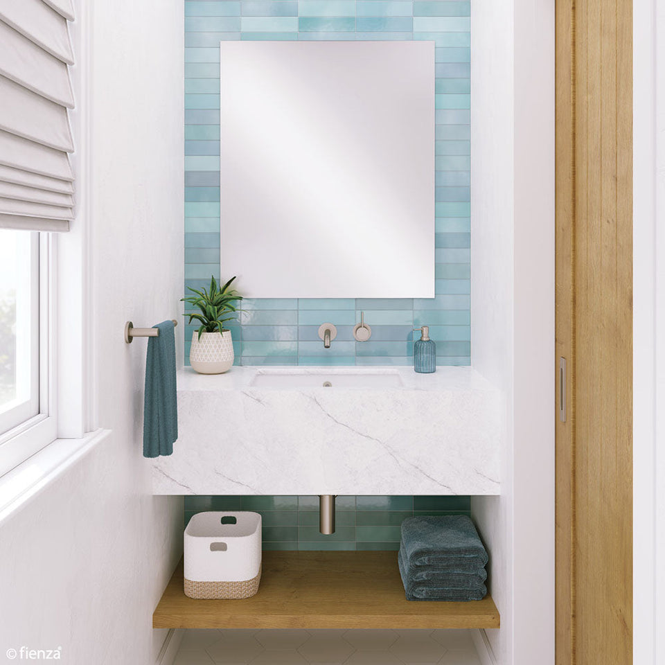 Fienza Pencil Edge Rectangular Glue-On Mirror - 900x750mm (PEM9075G)