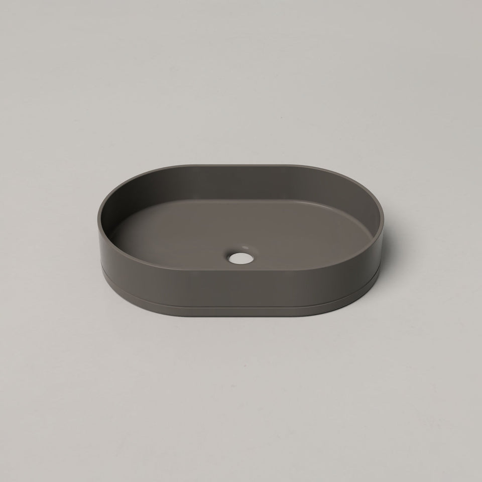 Nood Co Pill Basin - Surface Mount - Mid Tone Grey (PL1-1-0-MG)