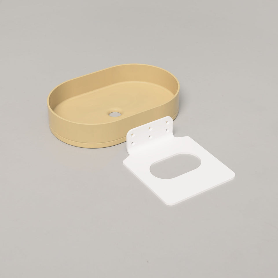 Nood Co Pill Basin - Wall Hung - Custard (PL1-2-0-CU)