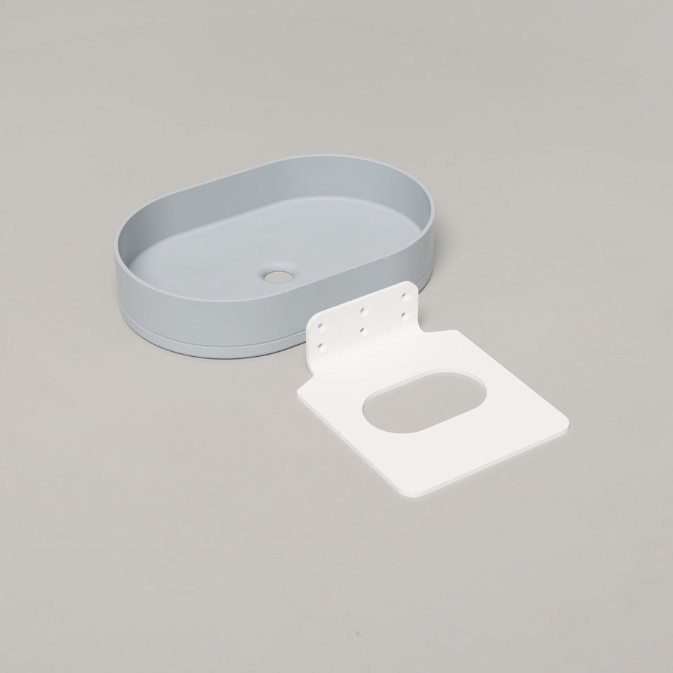Nood Co Pill Basin - Wall Hung - Powder Blue (PL1-2-0-PO)