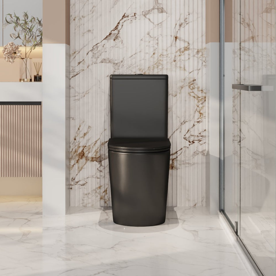 Berlin Tornado Rimless Quiet Flush Back To Wall Toilet Suite Gloss White - PPMB-T3MB_3.