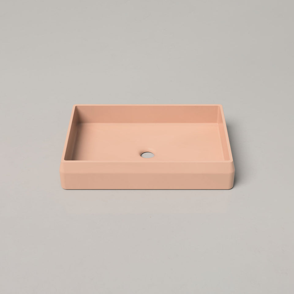 Nood Co Prism Rectangle Basin - Pastel Peach / Surface (PR1-1-0-PA)