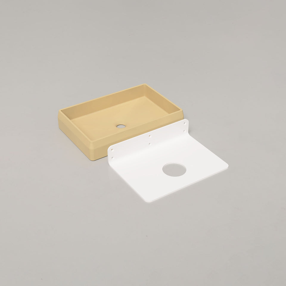 Nood Co Prism Rectangle Basin - Custard / Wall (PR1-2-0-CU)