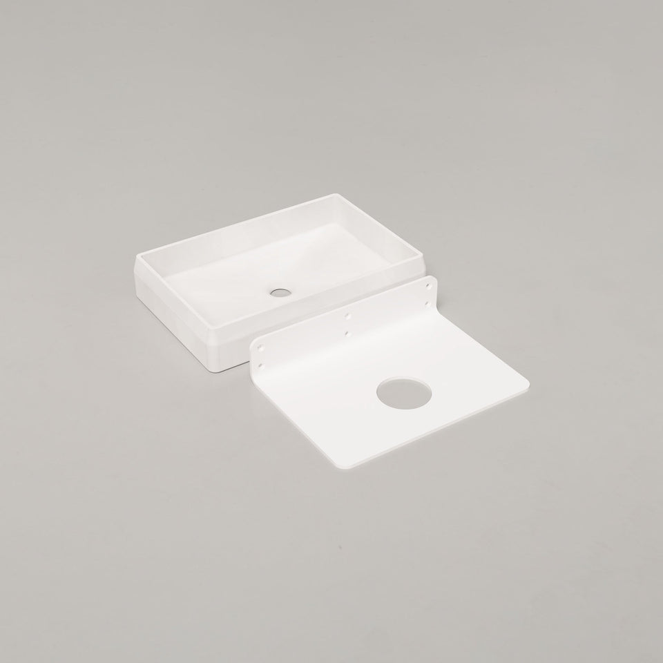 Nood Co Prism Rectangle Basin - Ivory / Wall (PR1-2-0-IV)