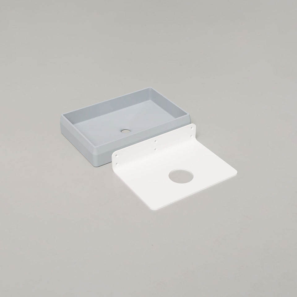 Nood Co Prism Rectangle Basin - Powder Blue / Wall (PR1-2-0-PO)