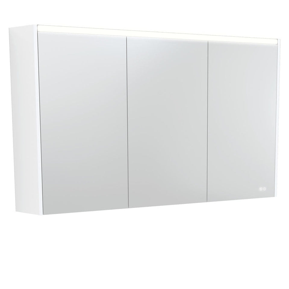1200 LED Mirror Cabinet with Satin Side Panels